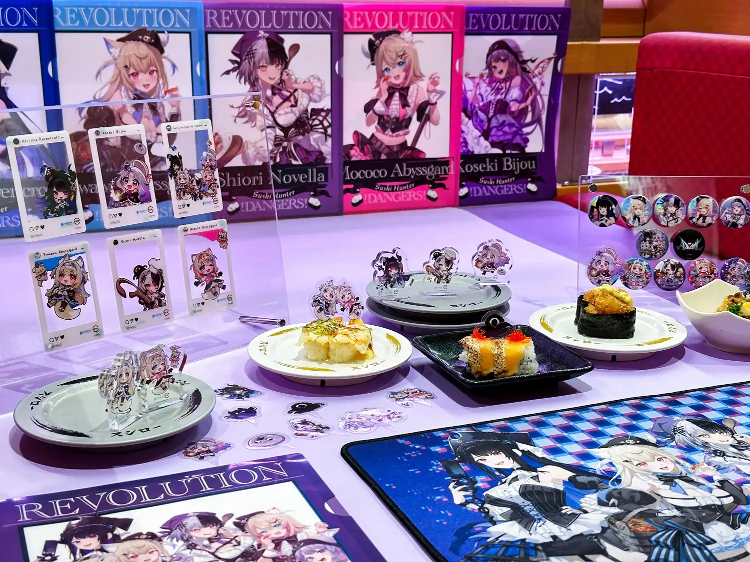 【開箱】壽司郎 ×《hololive English -Advent-》降臨組的五名人氣 Vtuber 一次收集！
