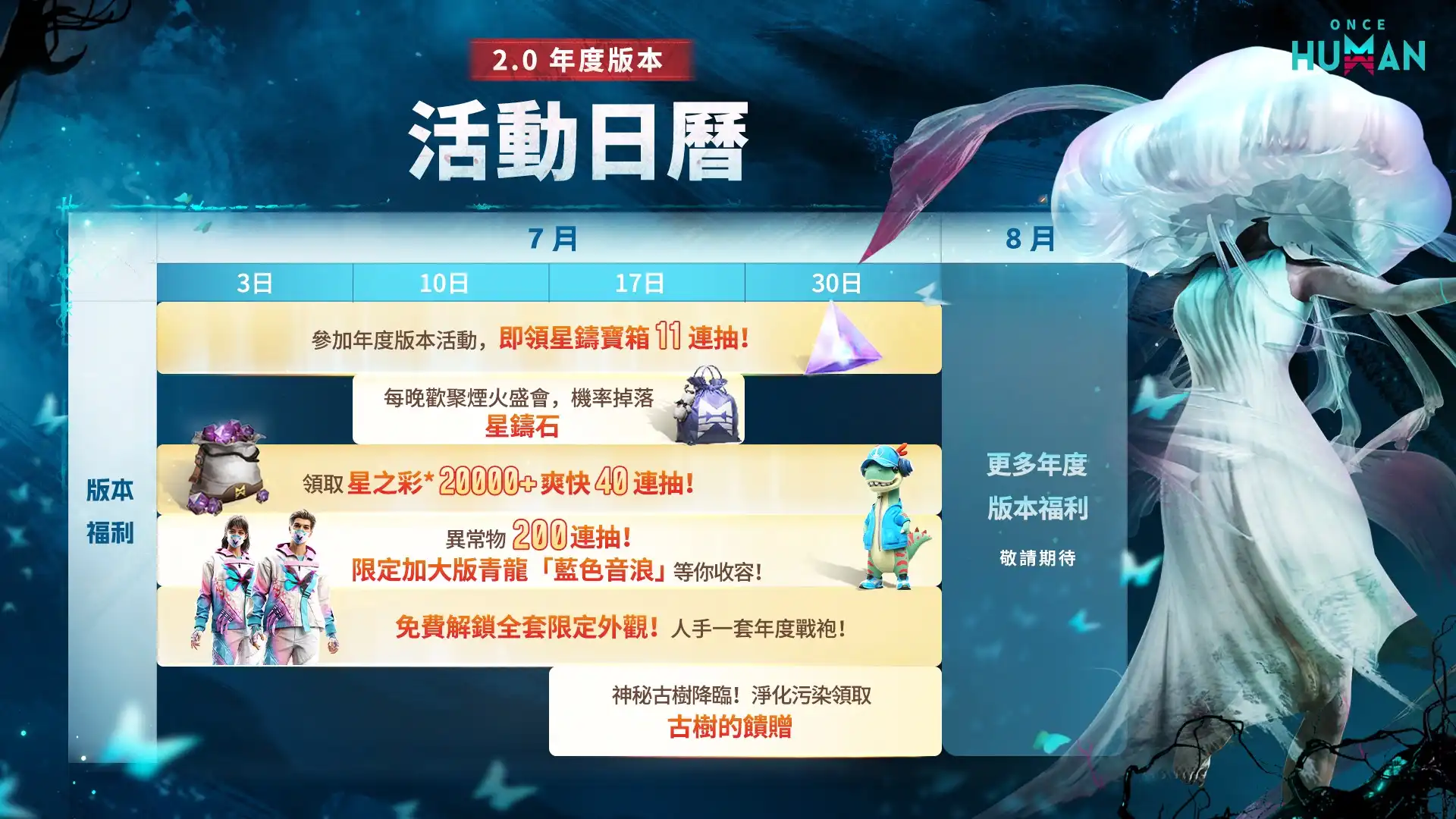 《Once Human》2.0 年度版本發佈會 7 月 3 日首播，2026 年版本搶先釋出