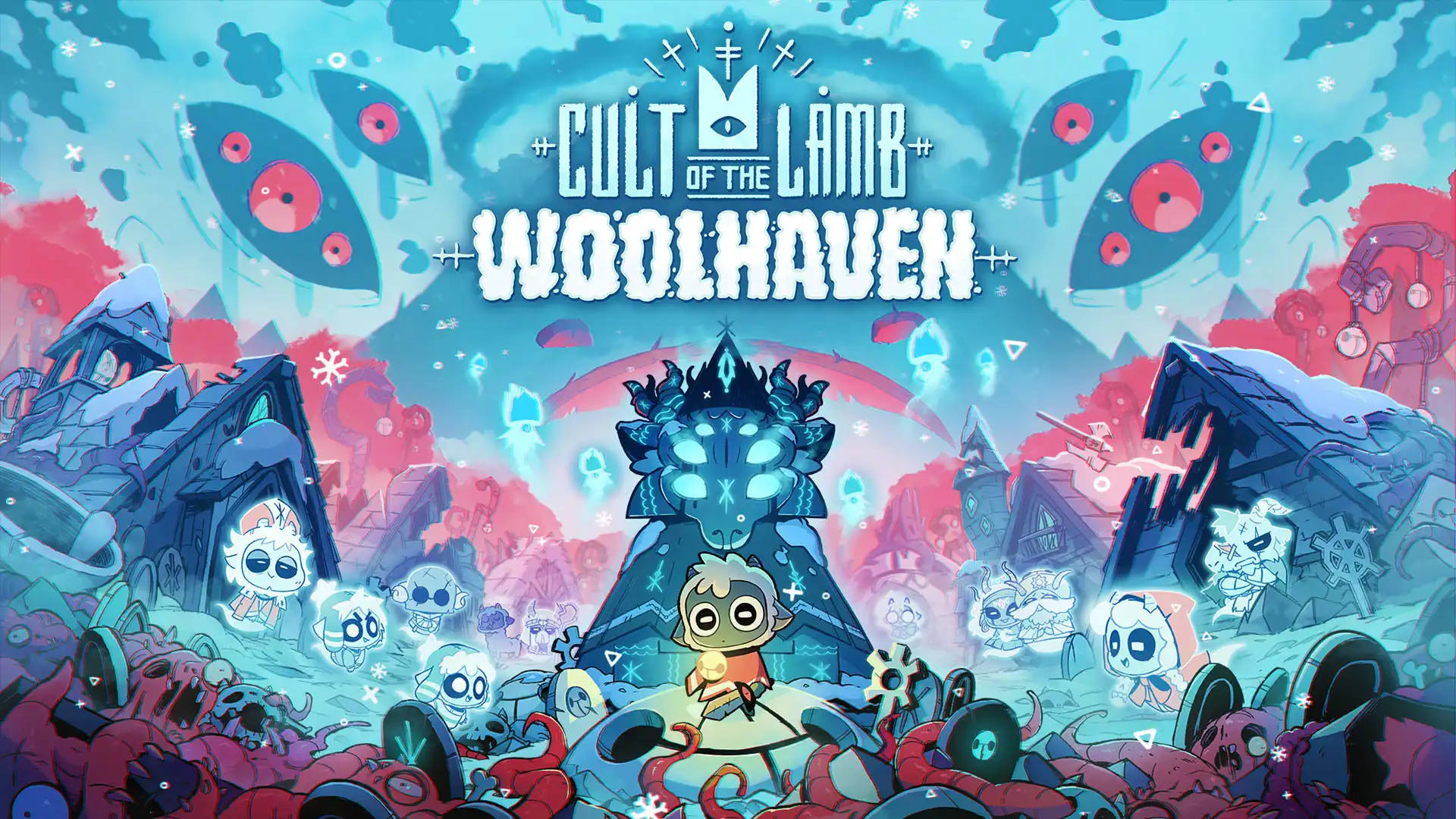 百萬銷量的超萌邪教養成冒險《進擊羔羊傳說 Cult of the Lamb》將於 2026 帶來全新擴充內容「羊絨仙境 Woolhaven」