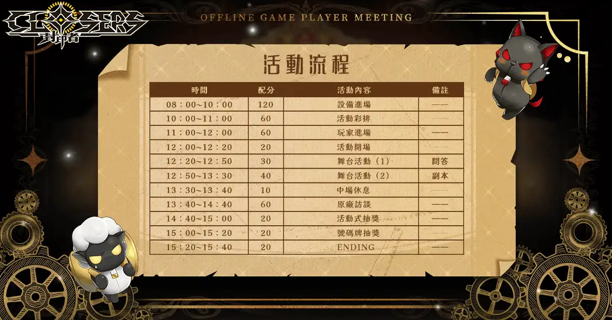 《封印者：CLOSERS》台北線下見面會內容搶先看 蕾比雅技能重製同步登場