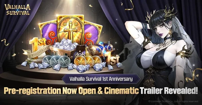 LIONHEART STUDIO《瓦爾哈拉生存》迎接上線 1 週年，啟動事前預約並公開全新 Cinematic 宣傳影片