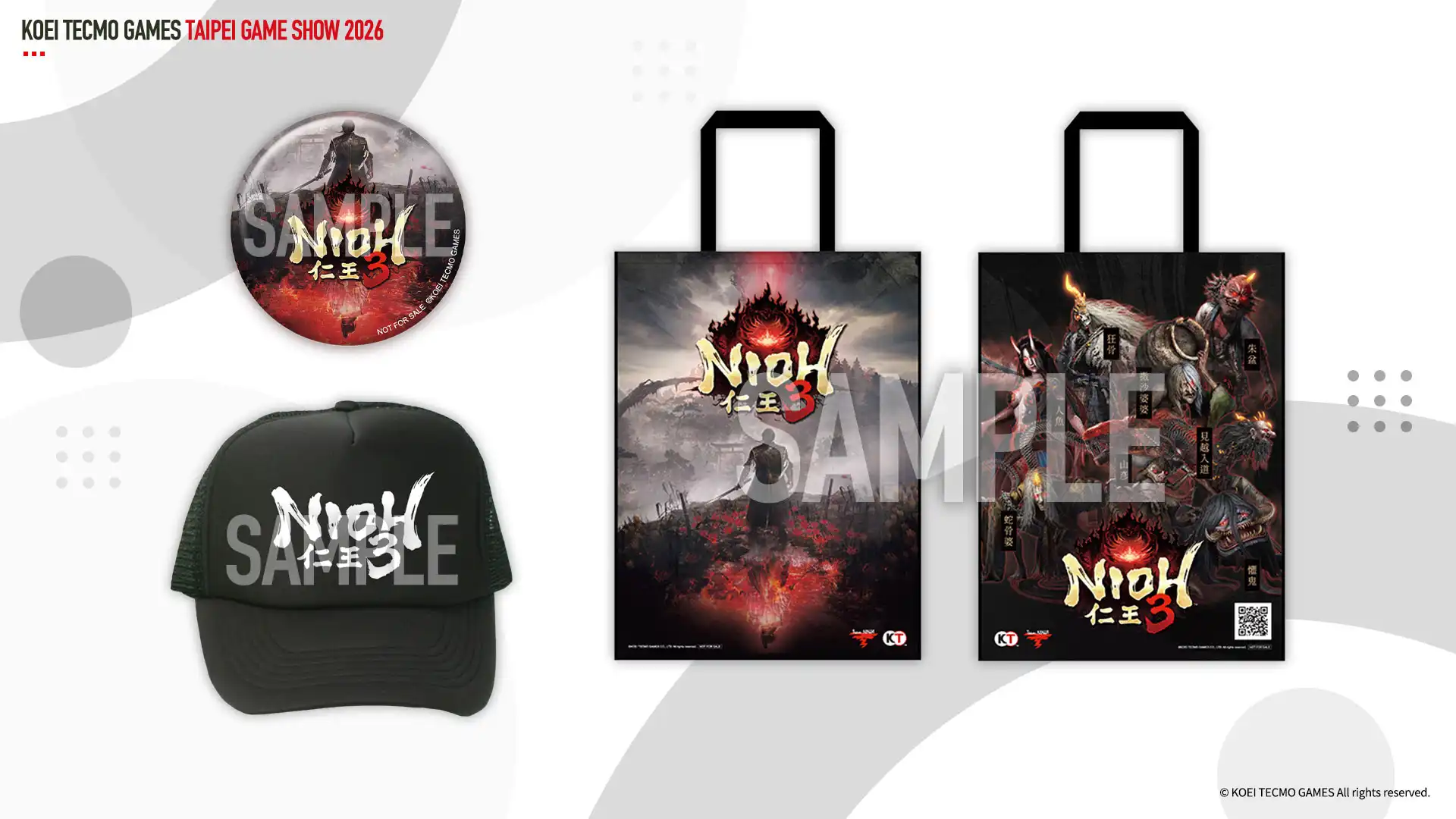 光榮特庫摩公開『仁王３』Live Gaming｜實況主開台同步公開活動特典與專屬販售區最新情報