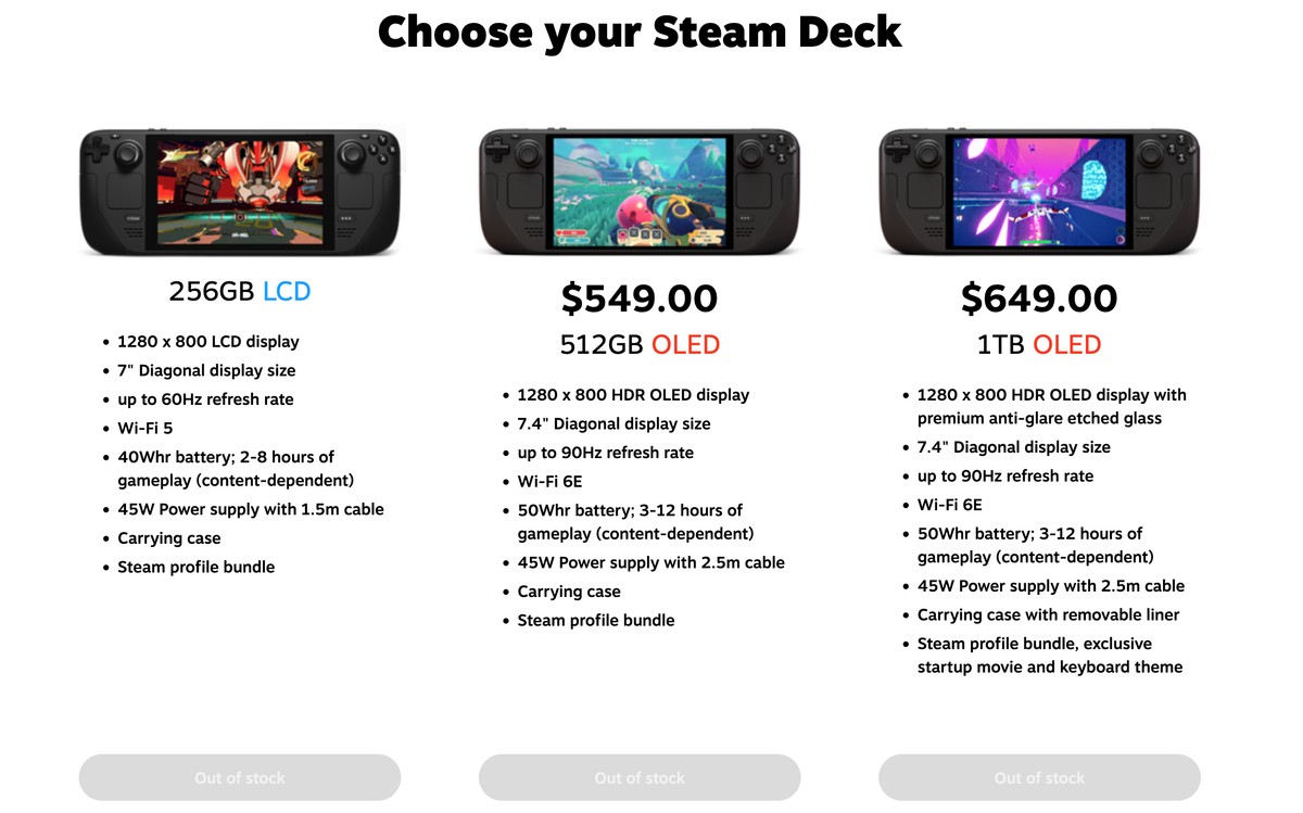 北美商店一夜售罄！Steam Deck三版本全「缺貨」　Valve沒說明「恐為記憶體問題」