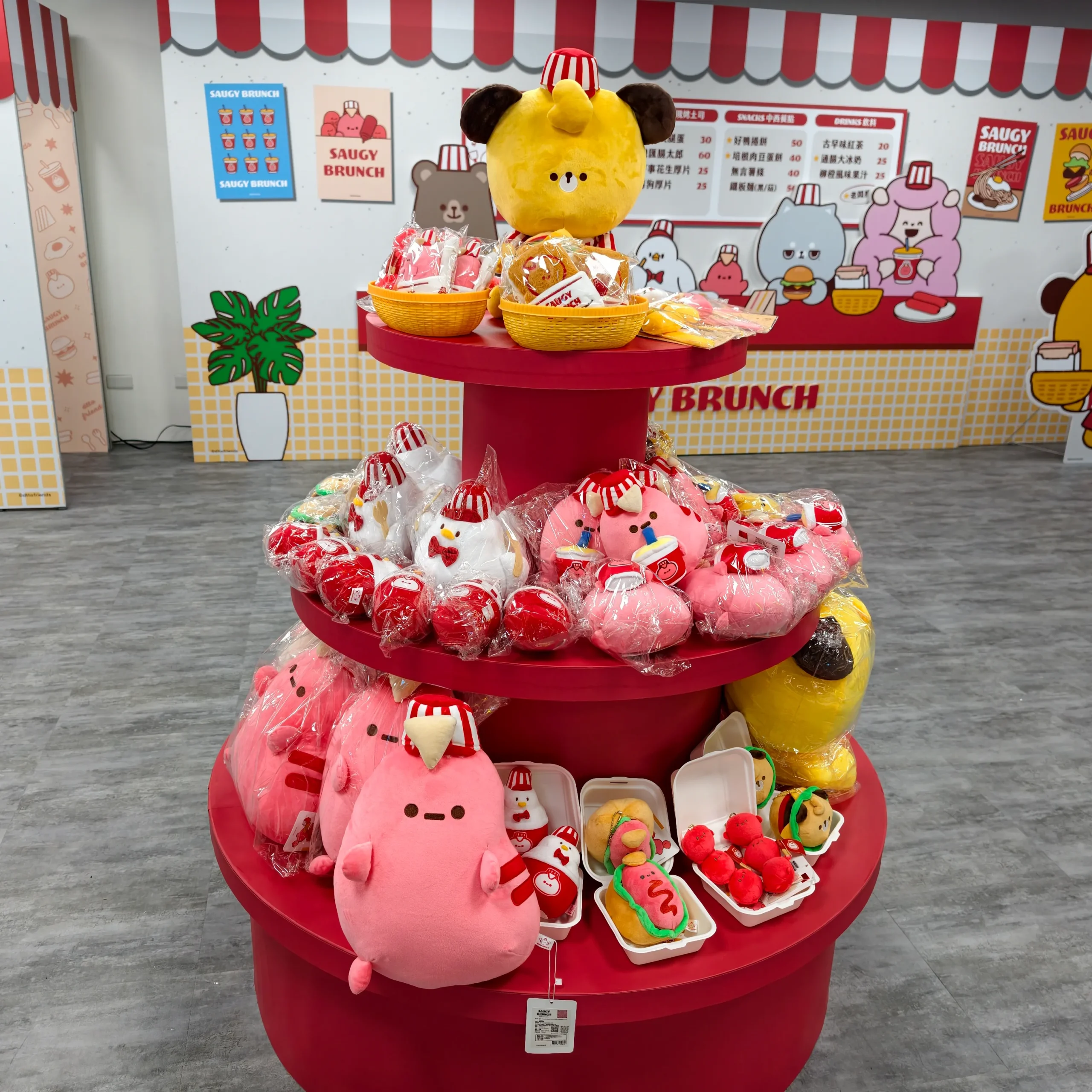 【開箱】超可愛的 dtto friends 台式早餐店現身西門地下市！《SAUGY BRUNCH》主題快閃店即日登場