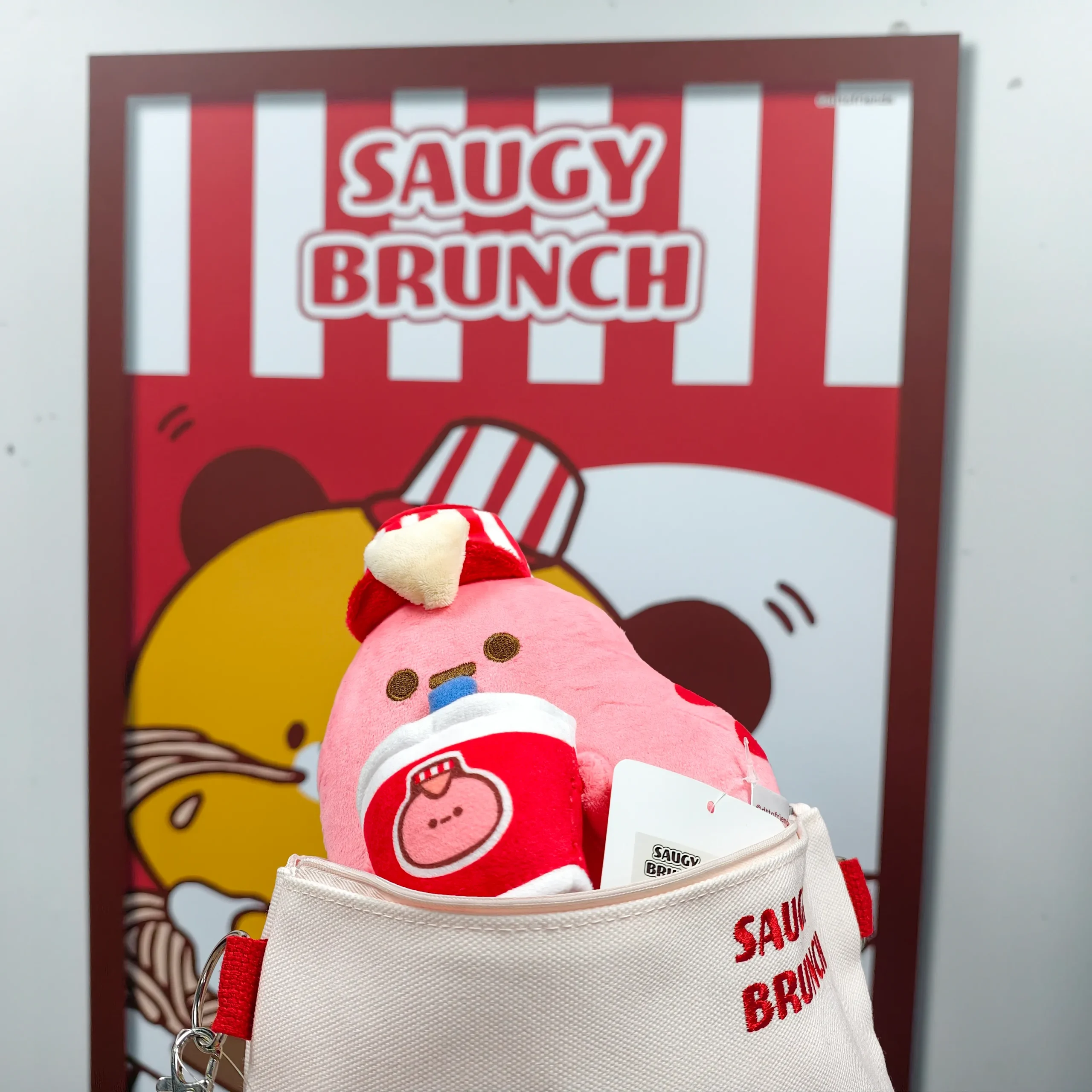 【開箱】超可愛的 dtto friends 台式早餐店現身西門地下市！《SAUGY BRUNCH》主題快閃店即日登場