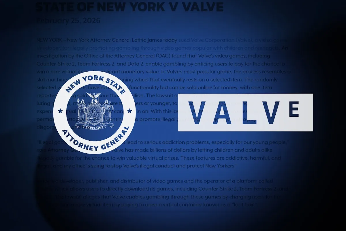 G 胖又被告了？據傳紐約法院起訴 Steam 母公司 Valve 透過電玩推廣非法博弈