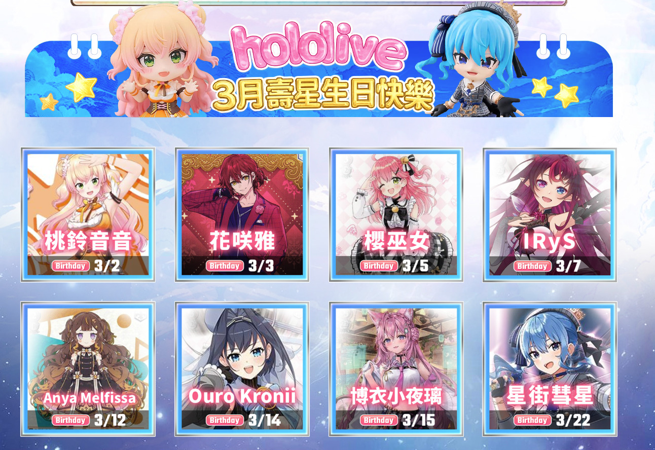 露天市集揭hololive年度十大藝人交易排行榜 星街彗星奪交易雙冠王Gura畢業買氣依舊不減