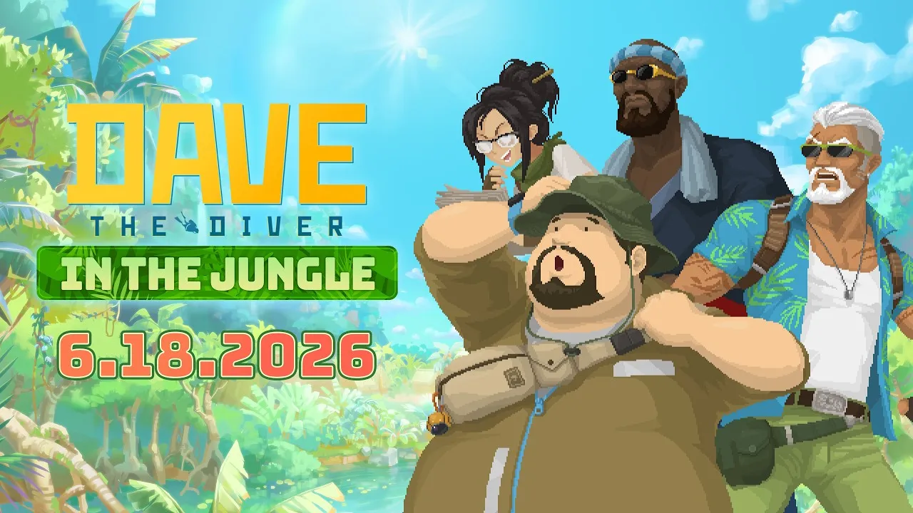 《潛水員戴夫》全新 DLC 《In The Jungle》將於 6 月 18 日正式上線，深入叢林吃烤魚！