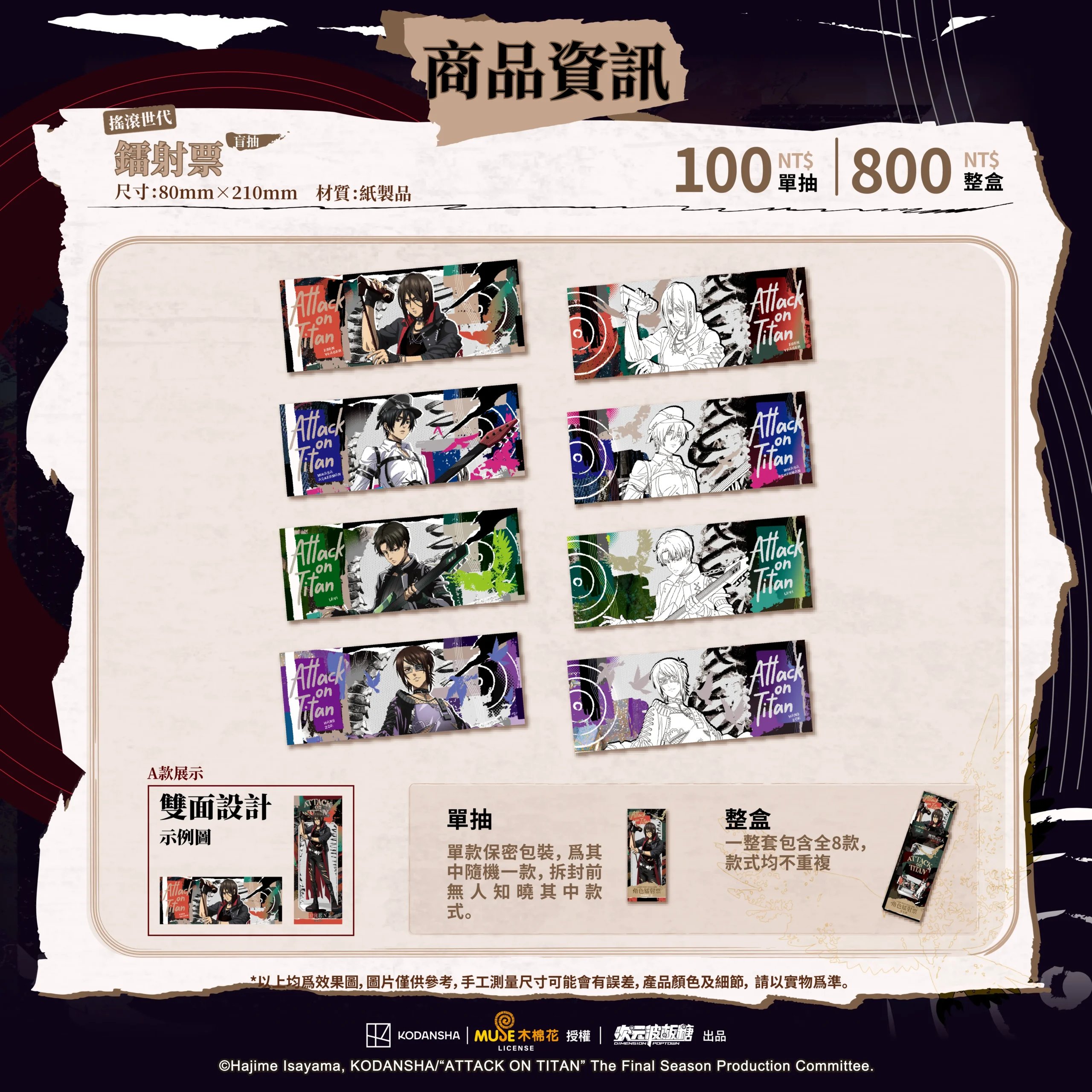 【開箱】《進擊的巨人 搖滾世代》ｘ次元波板糖聯動主題餐廳，人氣 IP 全新風貌！