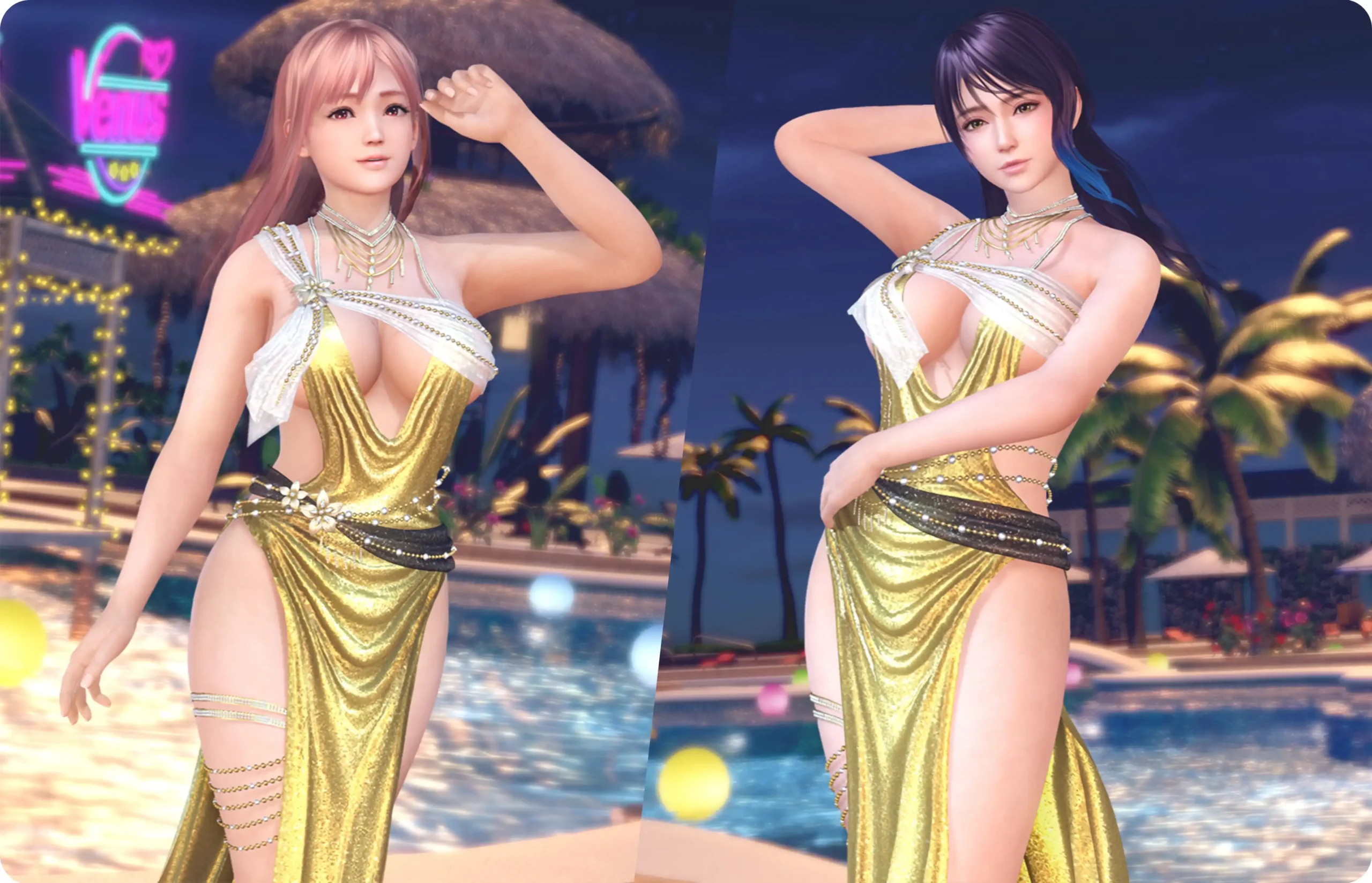 《DEAD OR ALIVE Xtreme Venus Vacation》慶祝 7 週年！身穿派對禮服泳裝慶祝♥～紀念穿搭抽卡最多免費 70 抽！～