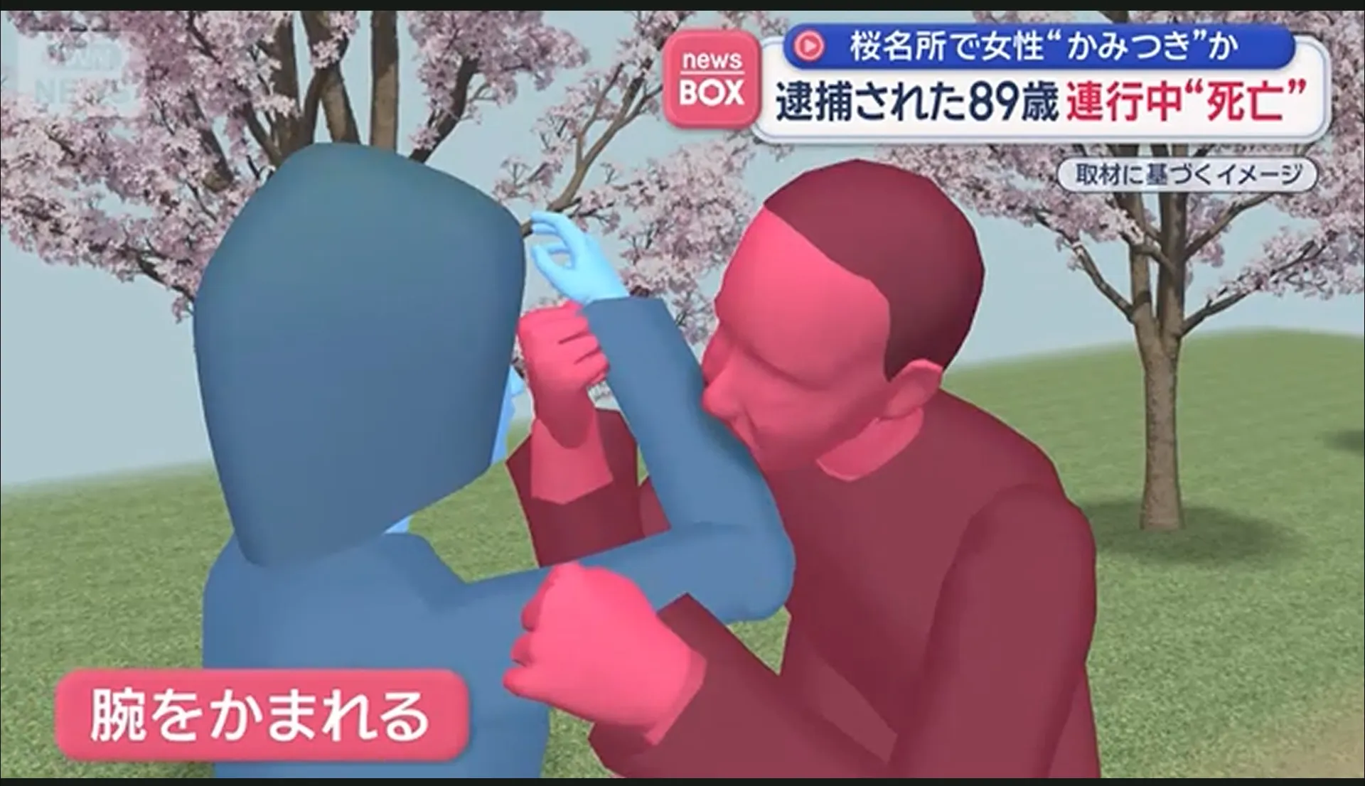 喪屍危機？日本兵庫縣一男子在賞櫻期間爭執後發狂咬人，逮捕後卻因不明原因異變身亡。