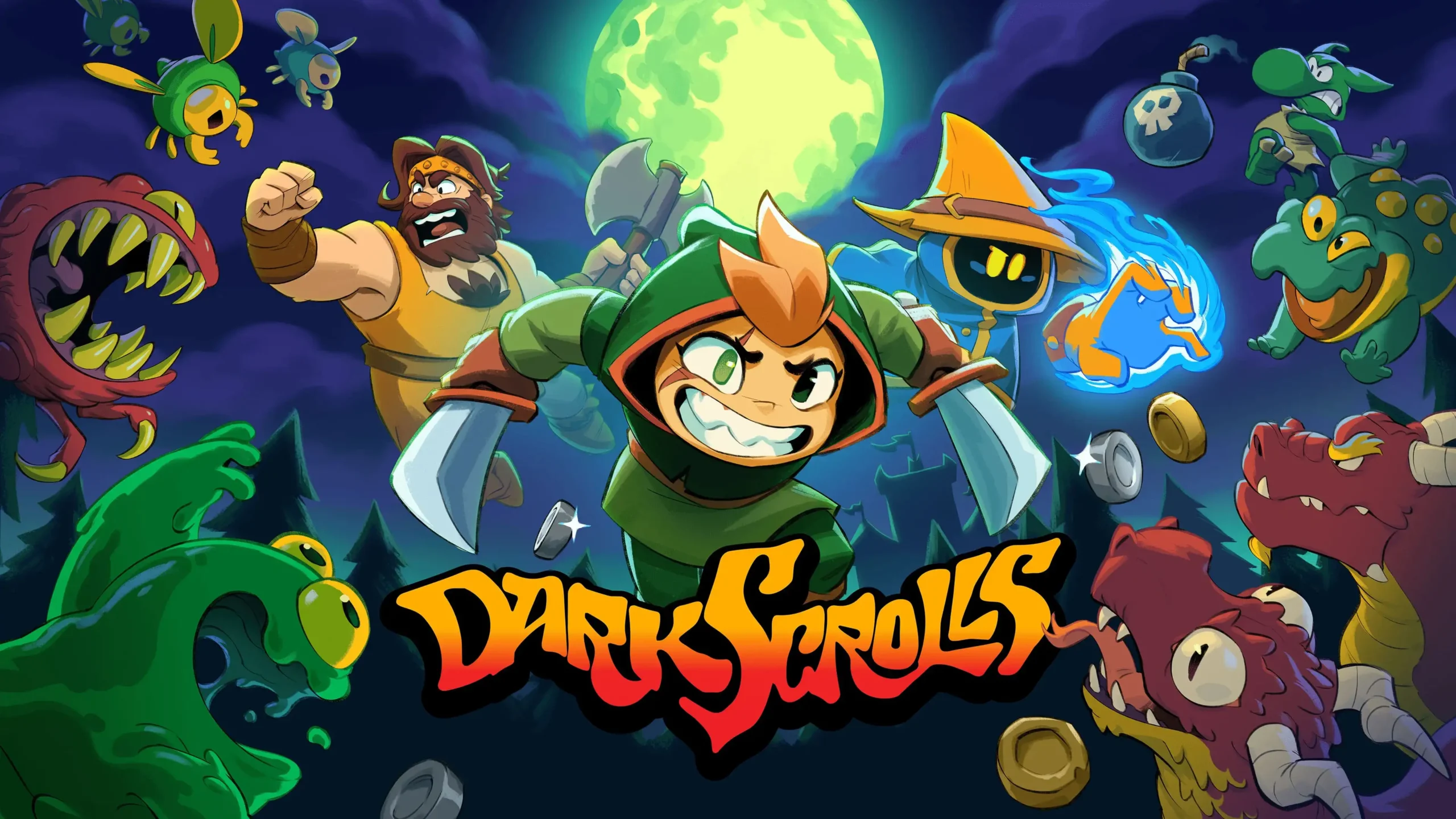 Devolver Digital 全新橫向卷軸射擊遊戲《黑暗卷軸 Dark Scrolls》延後上市時間，將於 6 月 23 日登上 PC 和 Nintendo Switch