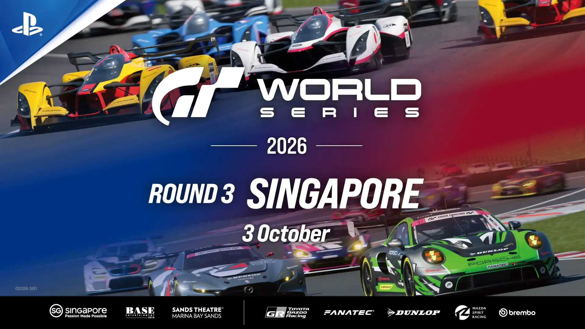 【SIET最新消息】Gran Turismo 全球系列賽第3回合將於 10 月 3 日在新加坡濱海灣金沙劇院盛大登場