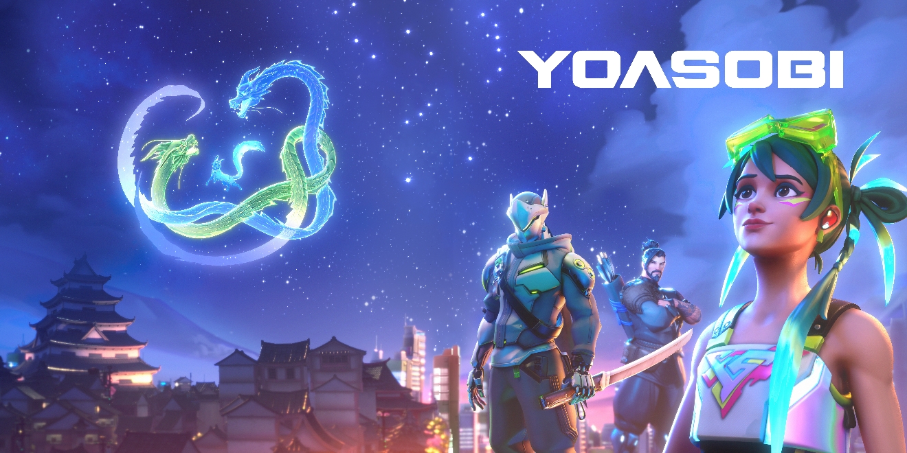 夢幻聯動!《鬥陣特攻》攜手日本天團 YOASOBI 7 月開跑,全新單曲〈Orion〉與霓虹霧子造型正式發表