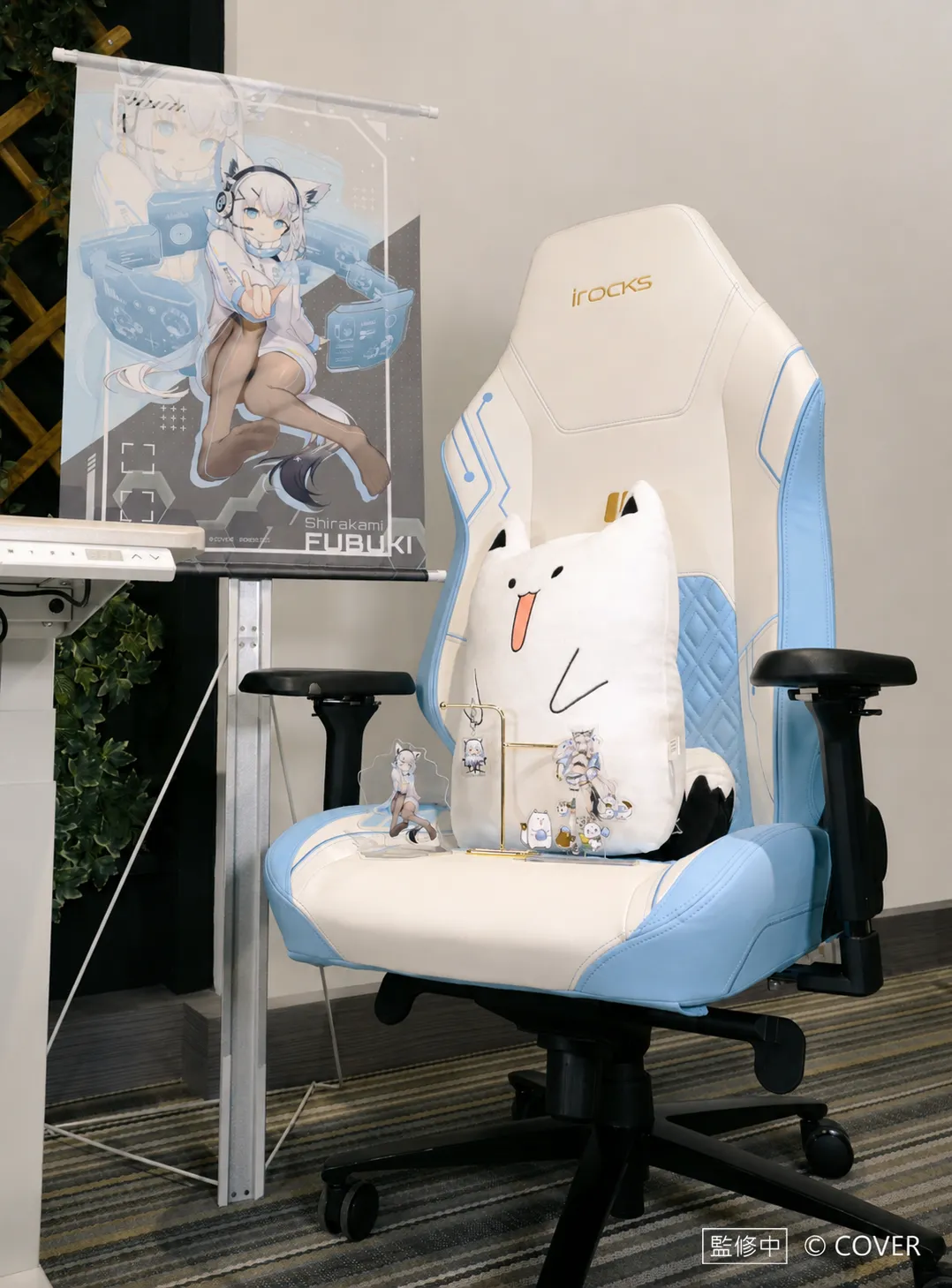 體驗被好狐包圍的幸福感！台灣限定 iRocks × hololive 白上フブキ K85R PRO 鍵盤與 T29 工學椅聯名系列