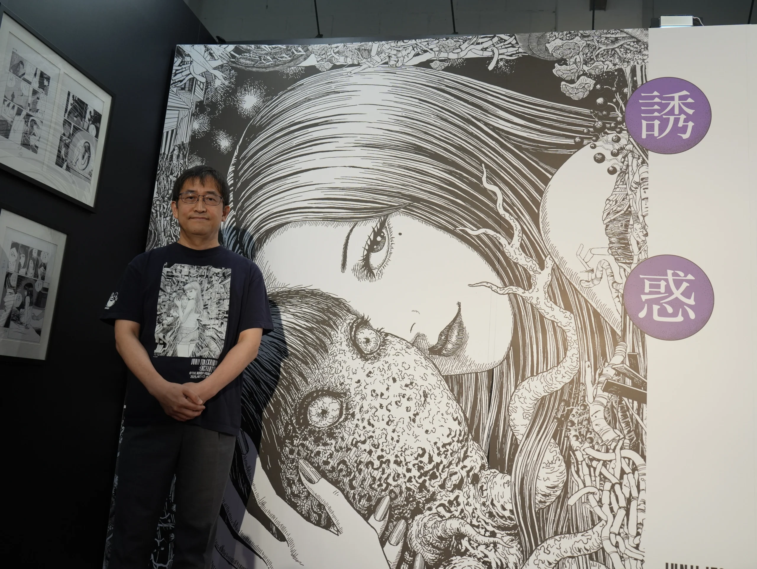 【開箱】伊藤潤二首場海外大型原畫展《伊藤潤二展  　　　誘惑》登台　走進恐怖大師怪誕、詭譎又令人著迷的藝術世界