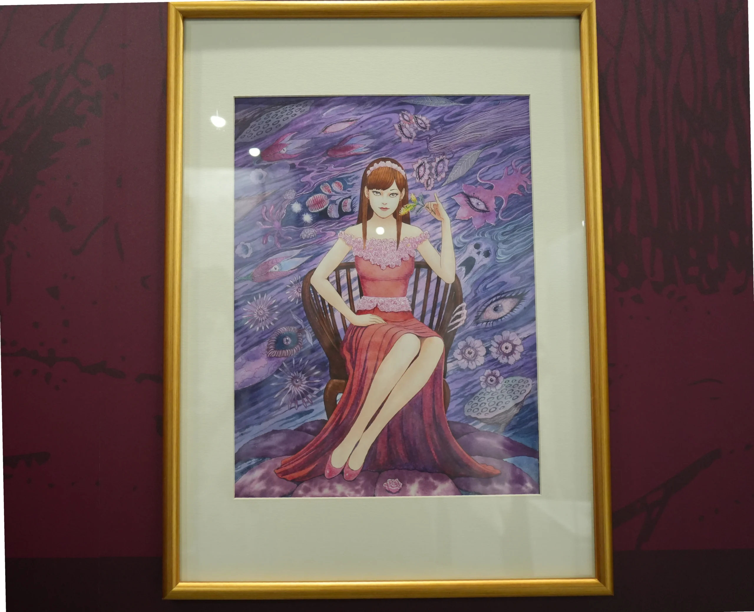 【開箱】伊藤潤二首場海外大型原畫展《伊藤潤二展 誘惑》登台　走進恐怖大師怪誕、詭譎又令人著迷的藝術世界