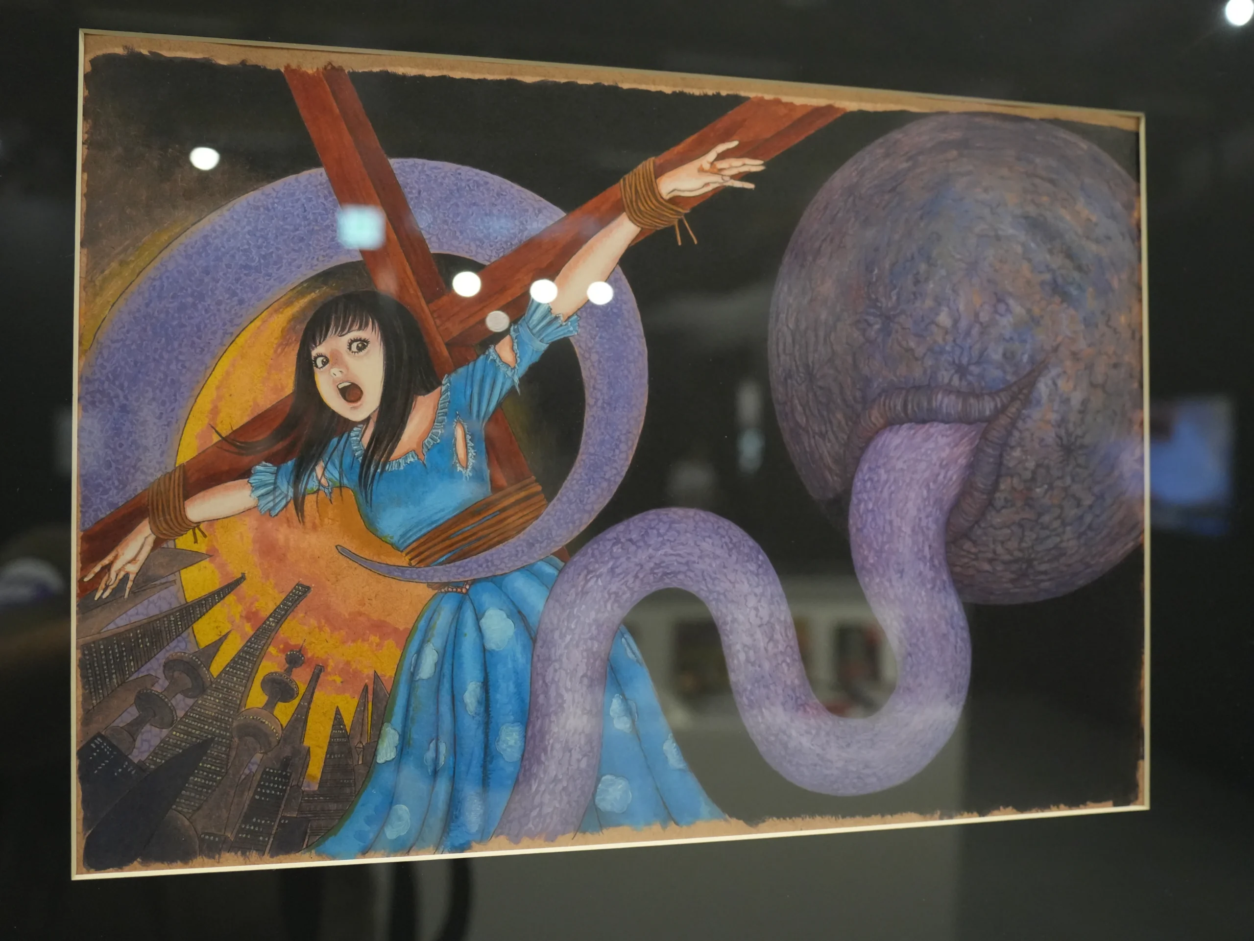 【開箱】伊藤潤二首場海外大型原畫展《伊藤潤二展 誘惑》登台　走進恐怖大師怪誕、詭譎又令人著迷的藝術世界