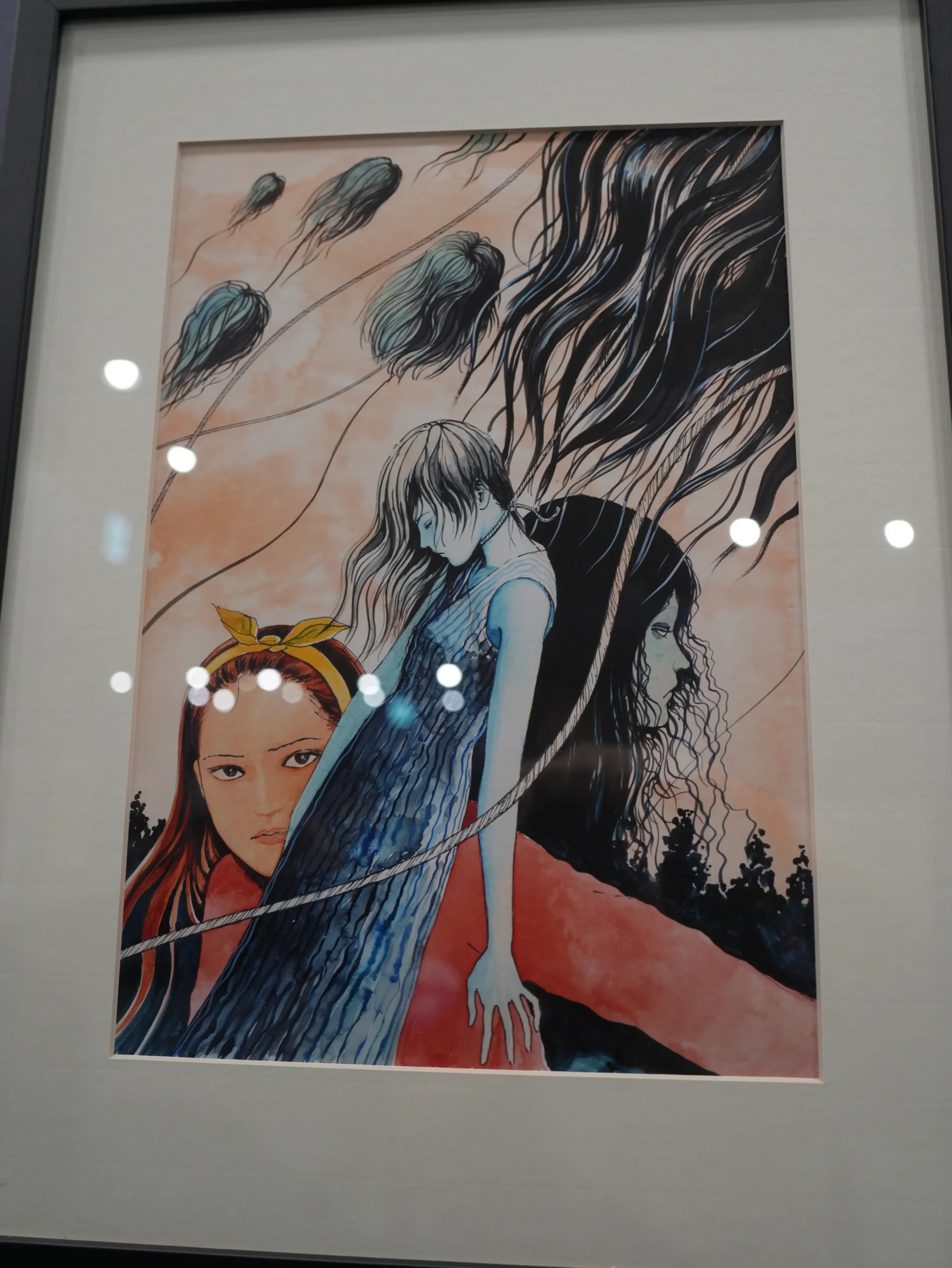 【開箱】伊藤潤二首場海外大型原畫展《伊藤潤二展 誘惑》登台　走進恐怖大師怪誕、詭譎又令人著迷的藝術世界