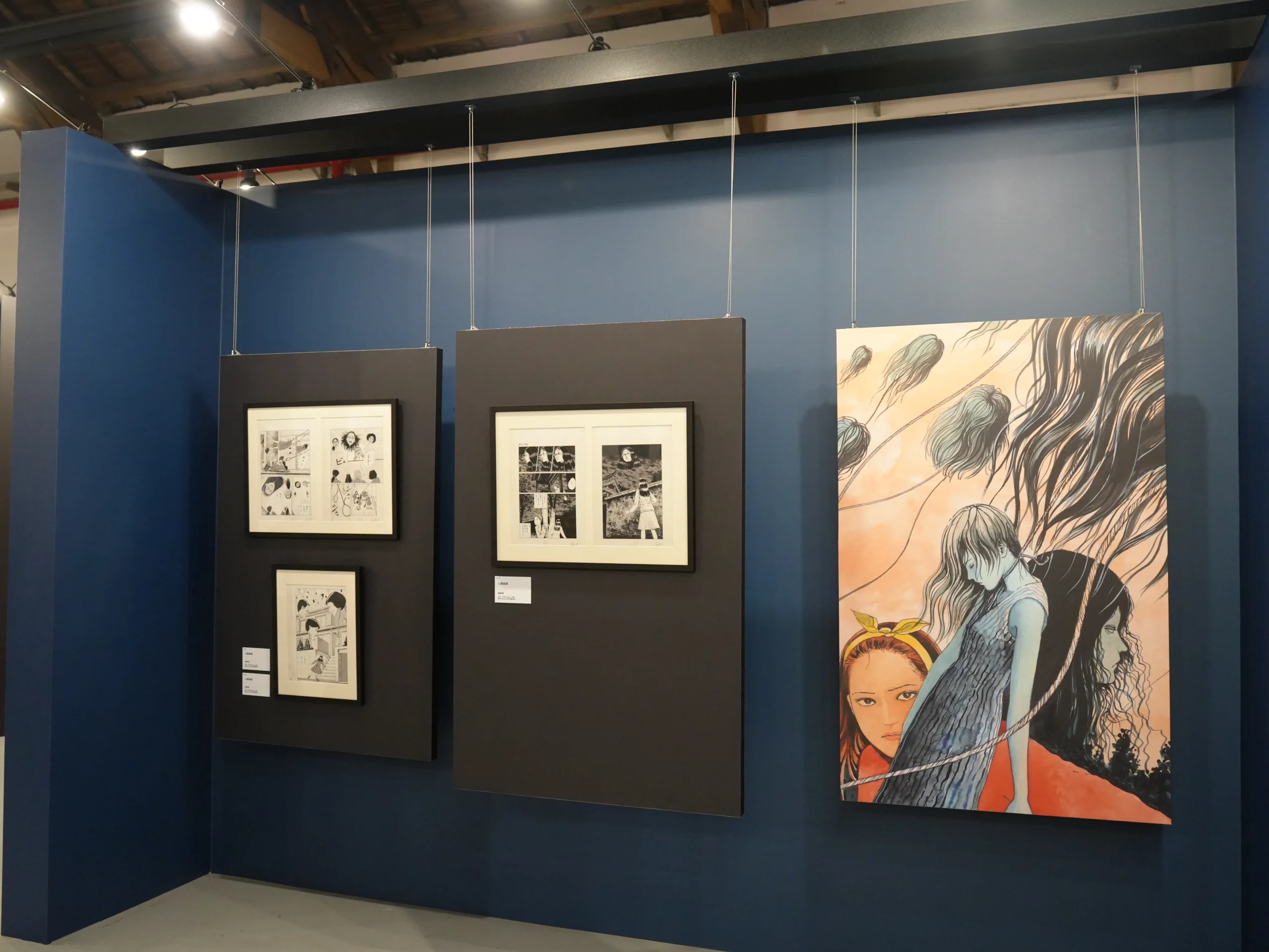 【開箱】伊藤潤二首場海外大型原畫展《伊藤潤二展 誘惑》登台　走進恐怖大師怪誕、詭譎又令人著迷的藝術世界