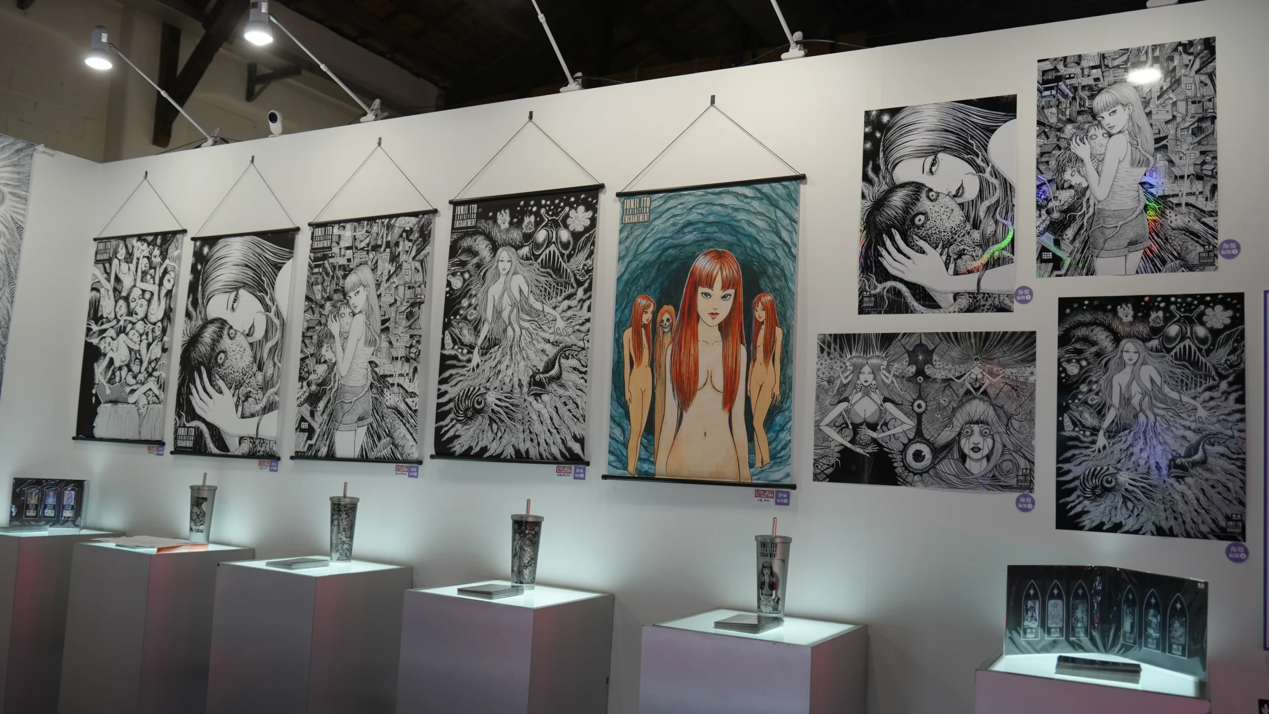 【開箱】伊藤潤二首場海外大型原畫展《伊藤潤二展 誘惑》登台　走進恐怖大師怪誕、詭譎又令人著迷的藝術世界