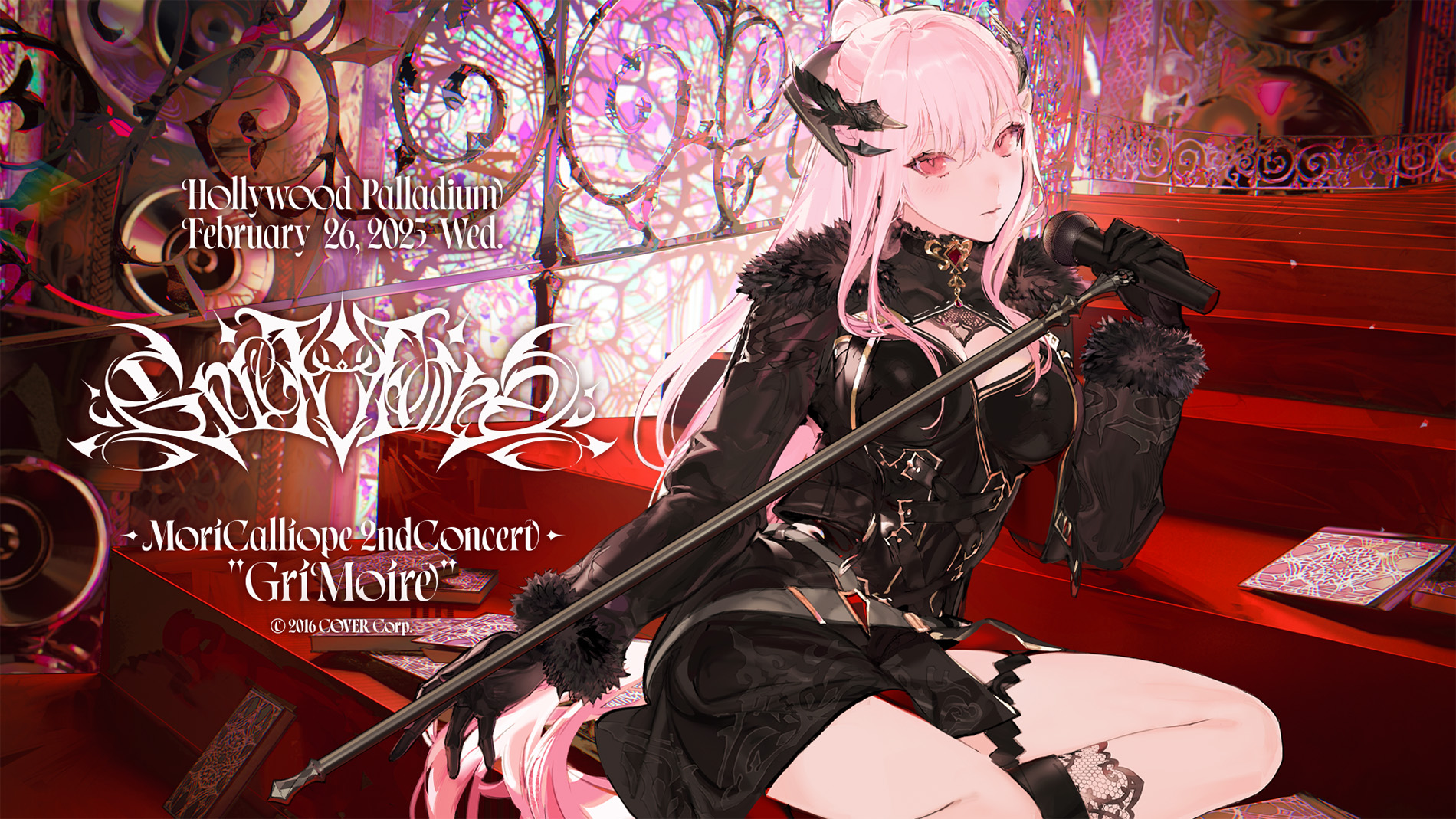hololive EN 人氣 VTuber 死神 Mori Calliope 宣布洛杉磯開設快閃店　第二場個人演唱會藍光先行放映確定