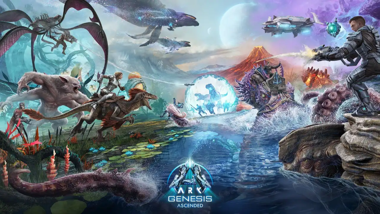 開放世界恐龍生存動作遊戲 PlayStation®5版《ARK : Survival Ascended》免費追加內容「Genesis Ascended Part 1」起開放下載！