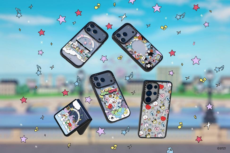 BT21 音樂營即刻啟程！全新 BT21 X CASETiFY 聯名系列歡樂登場跟著 KOYA、RJ 和 SHOOKY 等超萌角色邁向宇宙巨星之路