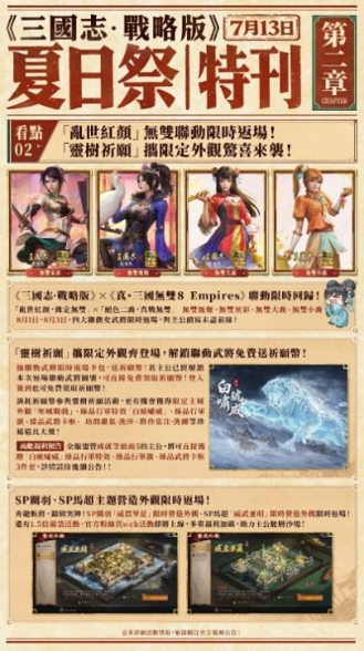 《三國志・戰略版》5.5週年特別影片詮釋「不止義氣,更不客氣」,「夏日祭」版本活動接力登場