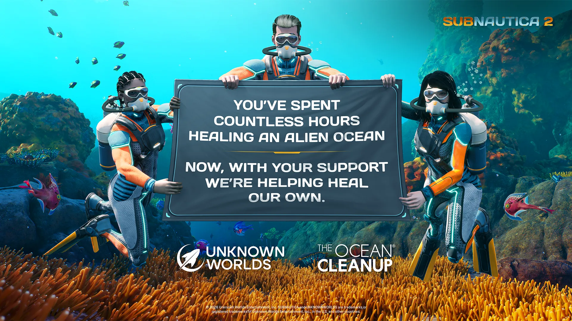 《深海迷航 2》推出第二波搶先體驗更新　全面強化多人協作玩法　Unknown Worlds 同時捐款 10 萬美元支持海洋清理組織 The Ocean Cleanup