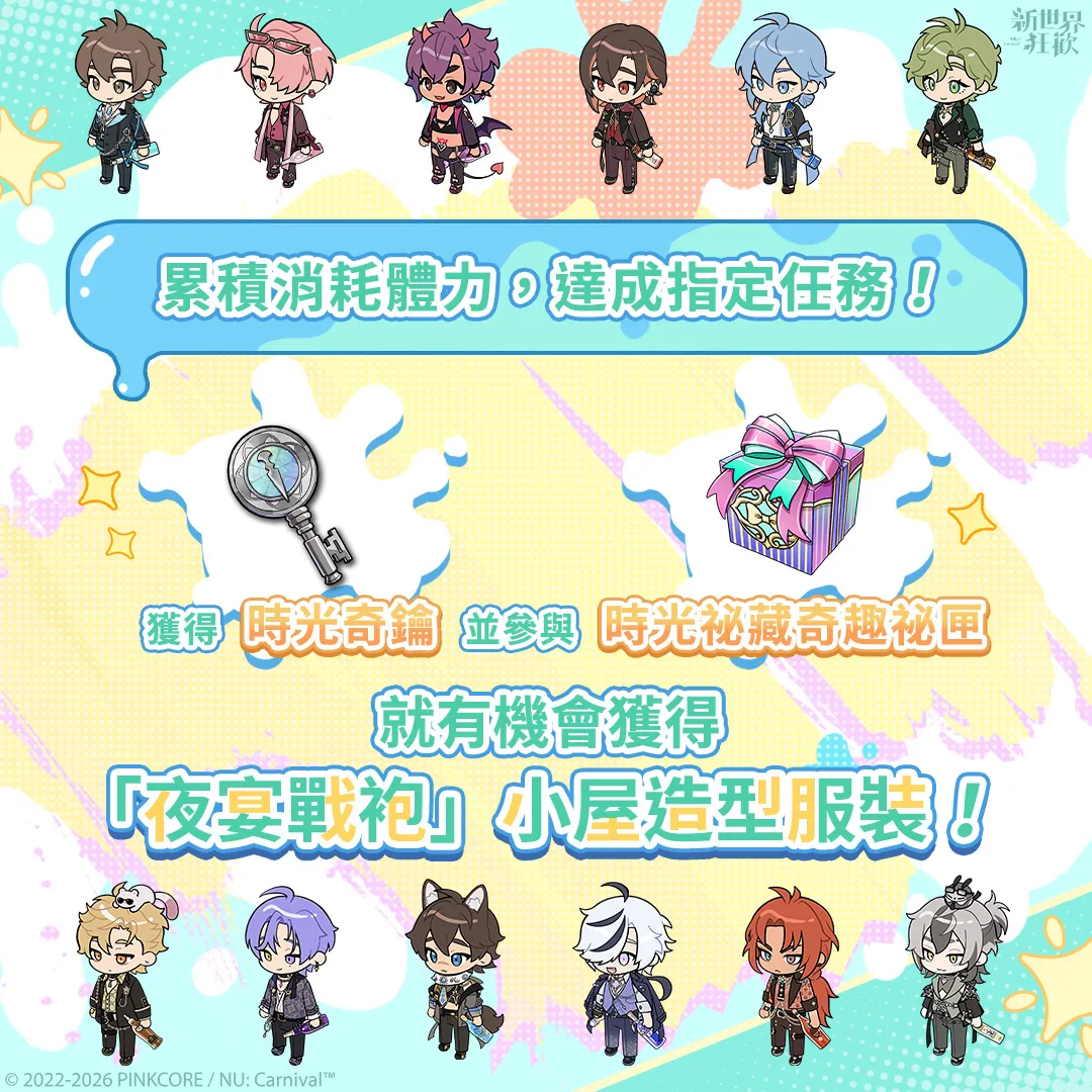 《新世界狂歡》4.5 週年慶典「卡萊因夏日調色盤」正式開跑！「時光藏寶櫥」限定劇情等多項福利同步登場！