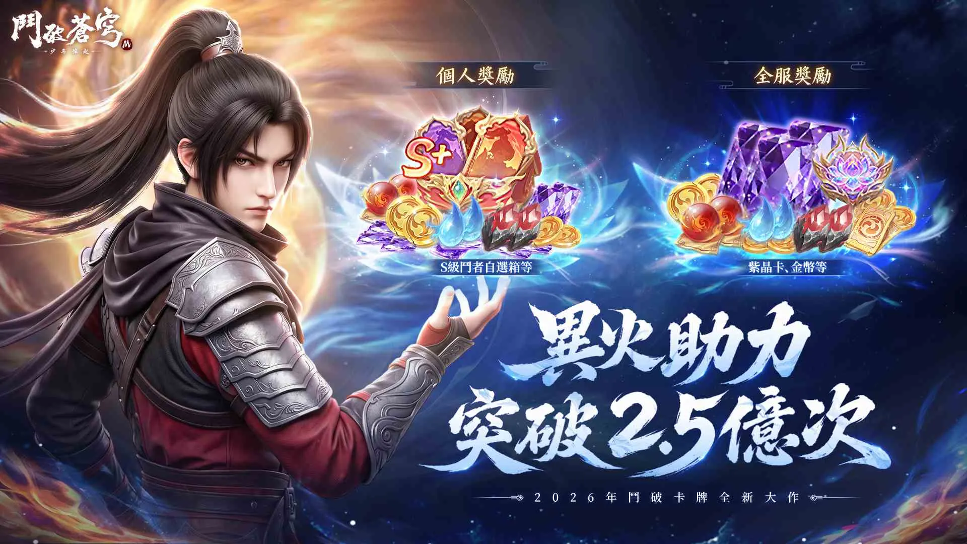 《鬥破蒼穹M:少年崛起》8月20日正式上線!百萬預約達成,豪禮全面解鎖 888紫晶卡大放送攻略活動同步開跑