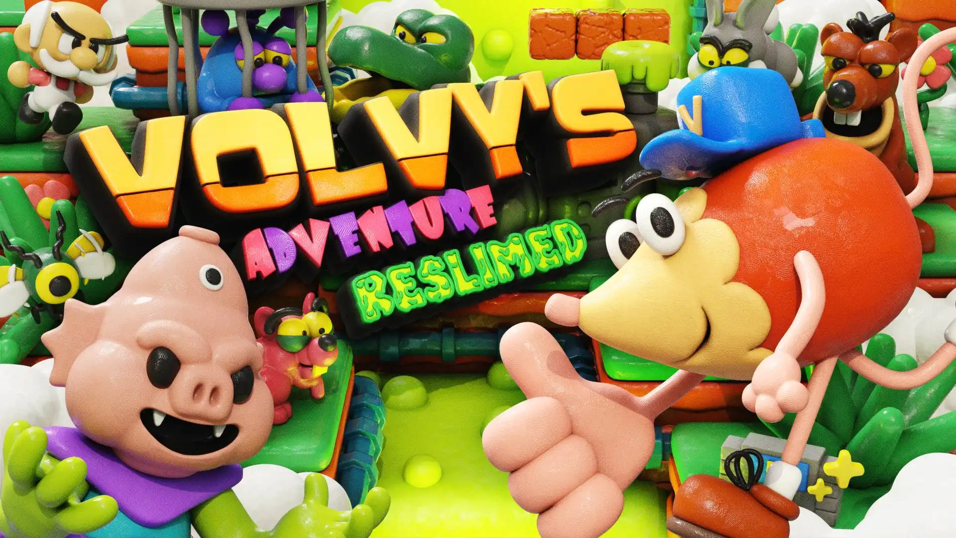 Devolver Digital 超人氣吉祥物動作平台遊戲《轉轉大冒險：合體強化 Volvy’s Adventure: Reslimed》將於台灣時間 11/20 強勢登陸 Steam！