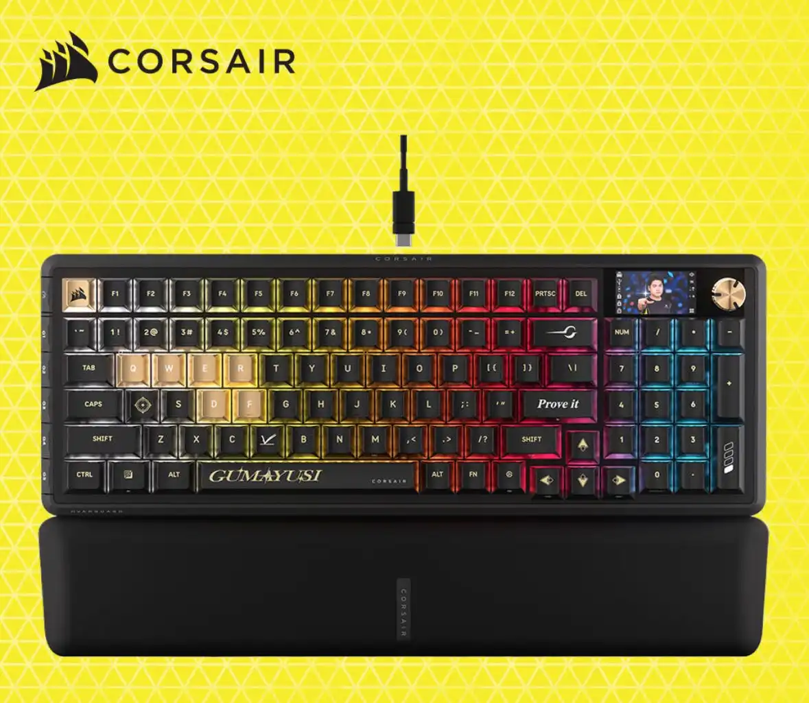 Gumayusi x CORSAIR 推出聯名電競鍵盤滑鼠 更有機會抽見面會資格！