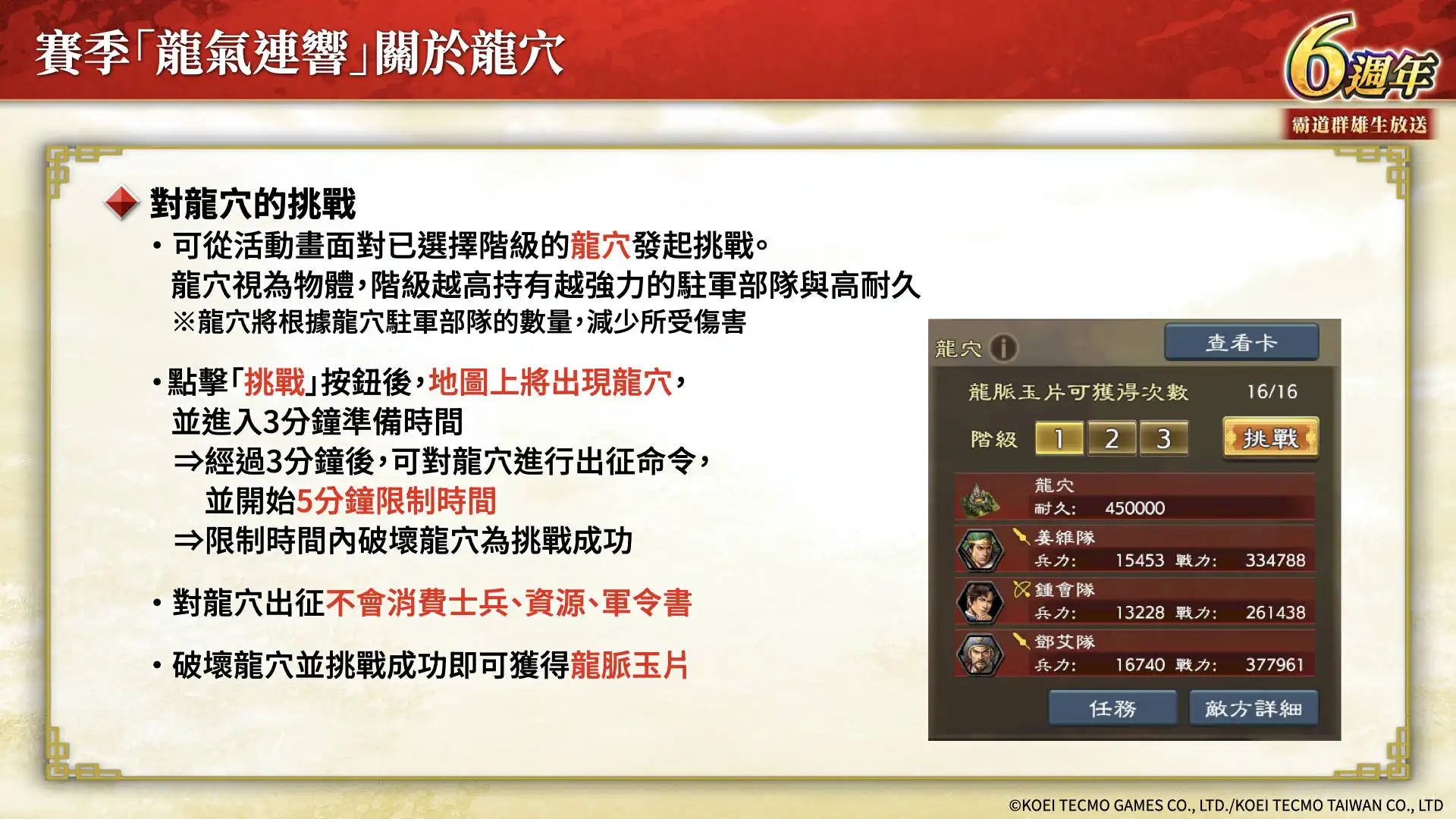 『三國志 霸道』新賽季「龍氣連響」開跑!全新 LR武將「馬超」與「陸遜」9月更新登場 ～新兵科「工兵」登場～