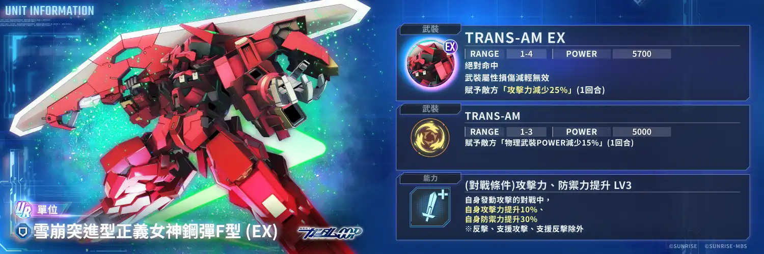 App Store、Google Play、DMM GAMES專用應用程式《SD鋼彈 G世代 永恆》故事事件「機動戰士鋼彈00F」現正登場！