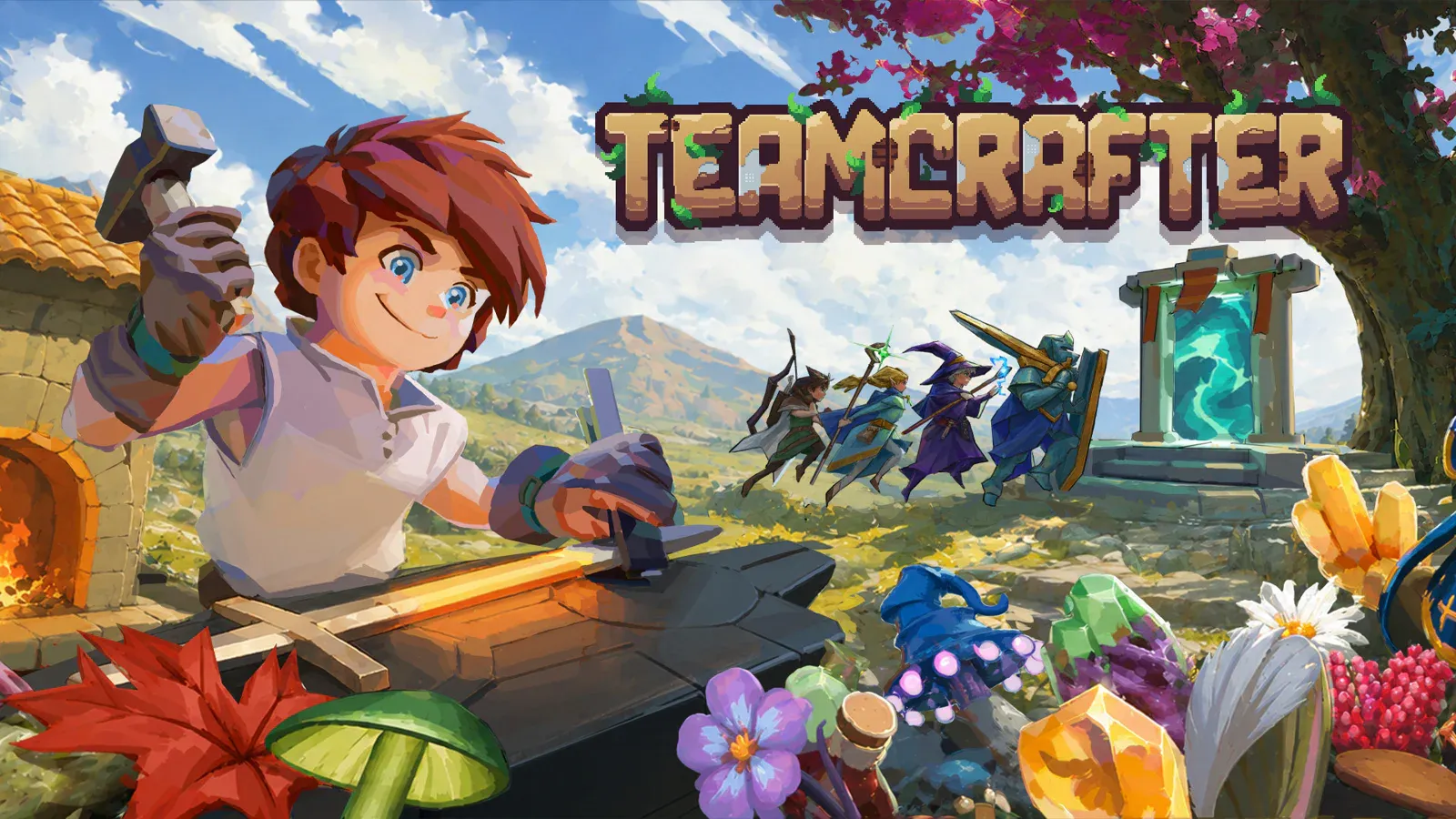 勇者負責衝鋒陷陣　你來負責後勤做裝！《Teamcrafter》試玩版於 Steam Next Fest 登場