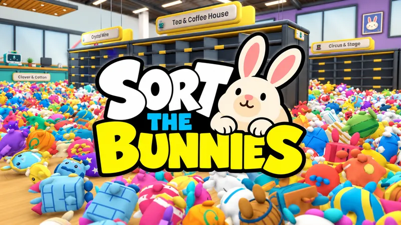 把滿地兔兔整理上架！《Sort The Bunnies》Steam 免費試玩開放　支援多人連線一起收拾