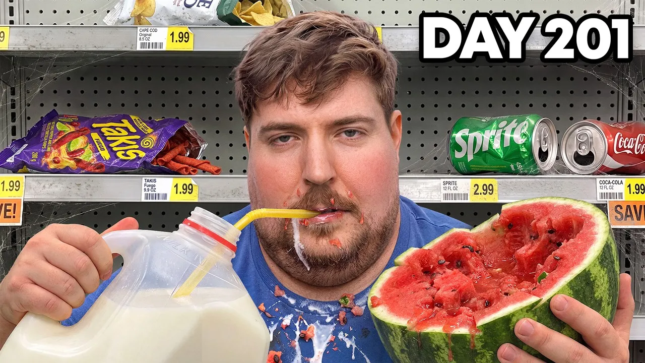 MrBeast 影片首日 7000 萬觀看再破個人紀錄　4人住超半年把超市「吃光」拿百萬美金