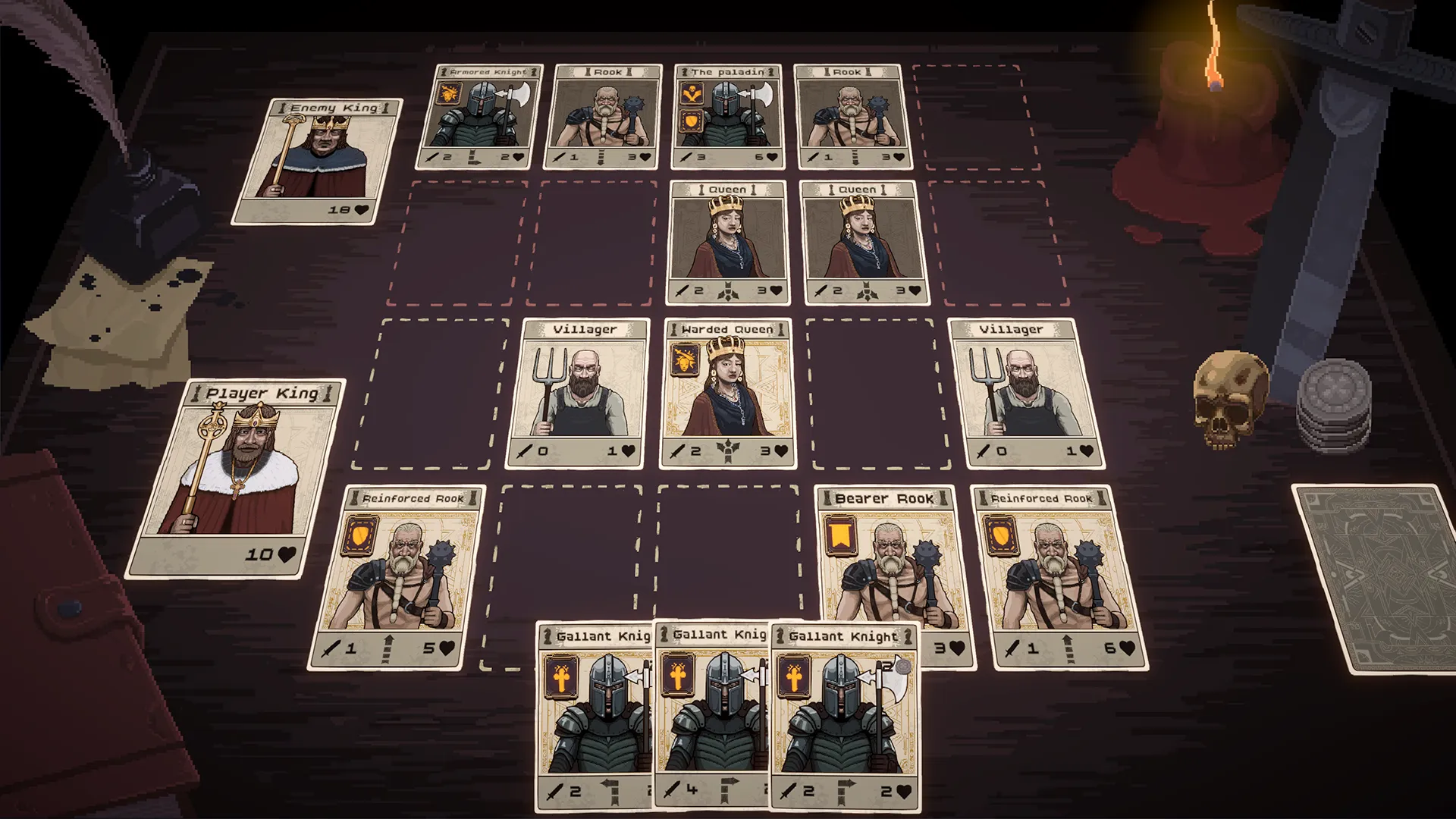 父子聯手打造 Roguelike 卡牌新作《Kingfall》 300 張卡牌結合西洋棋戰術