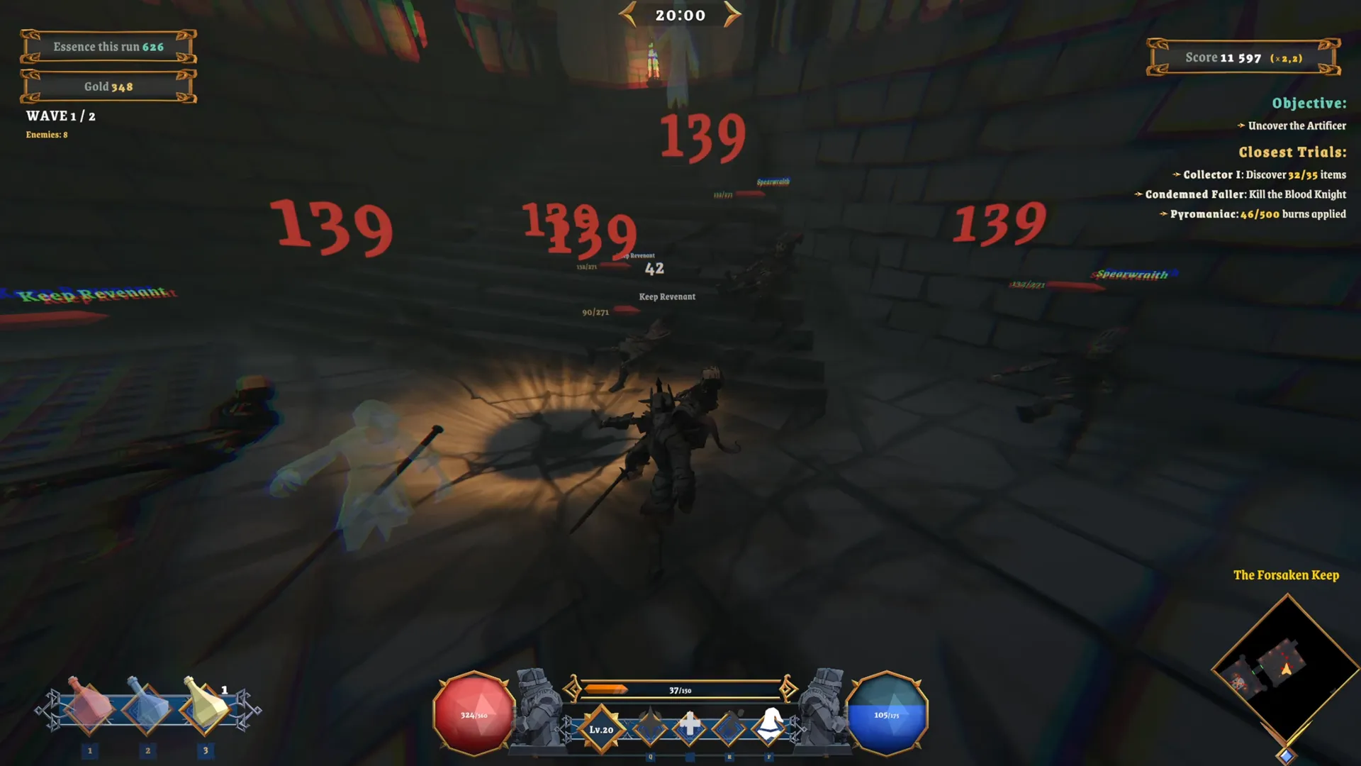 獨立 Roguelite 新作《Kazfall》開放免費試玩 25 分鐘挑戰極限生存 每次下地城都能玩出不同流派!
