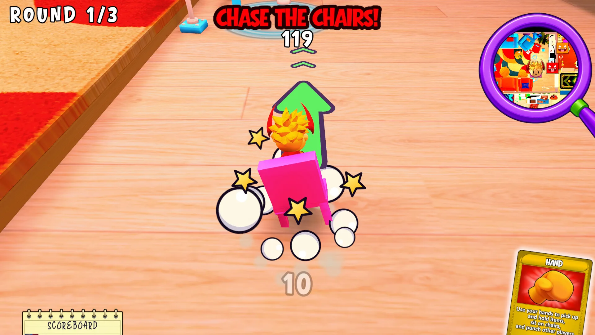 大風吹的椅子竟然會逃跑！派對遊戲《Chair Chase》11 月登場　還能用武器陷害朋友