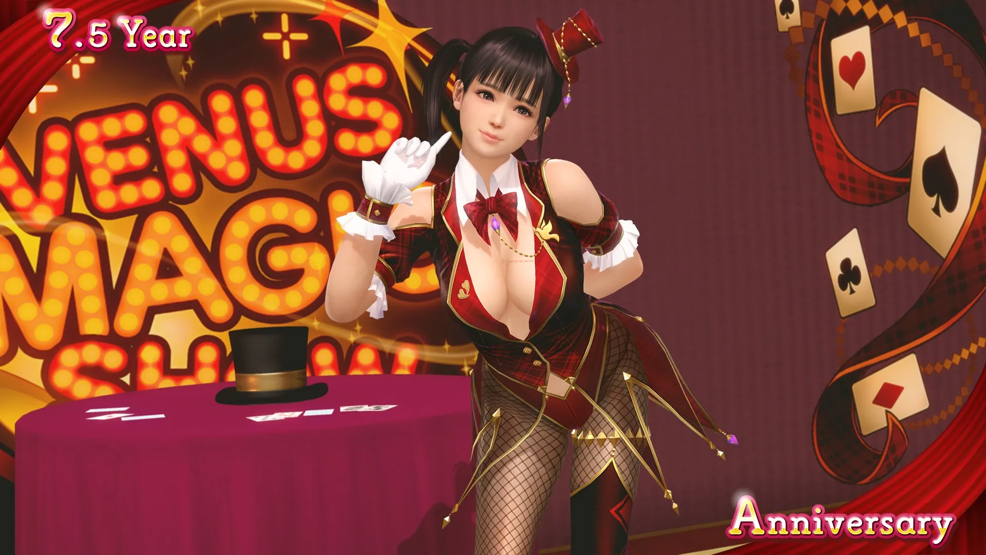 《生死格鬥：沙灘排球維納斯假期》7.5 週年活動開跑！31 位女孩換上魔術師泳裝　最多免費 70 連抽、SSR 機率提升 3 倍